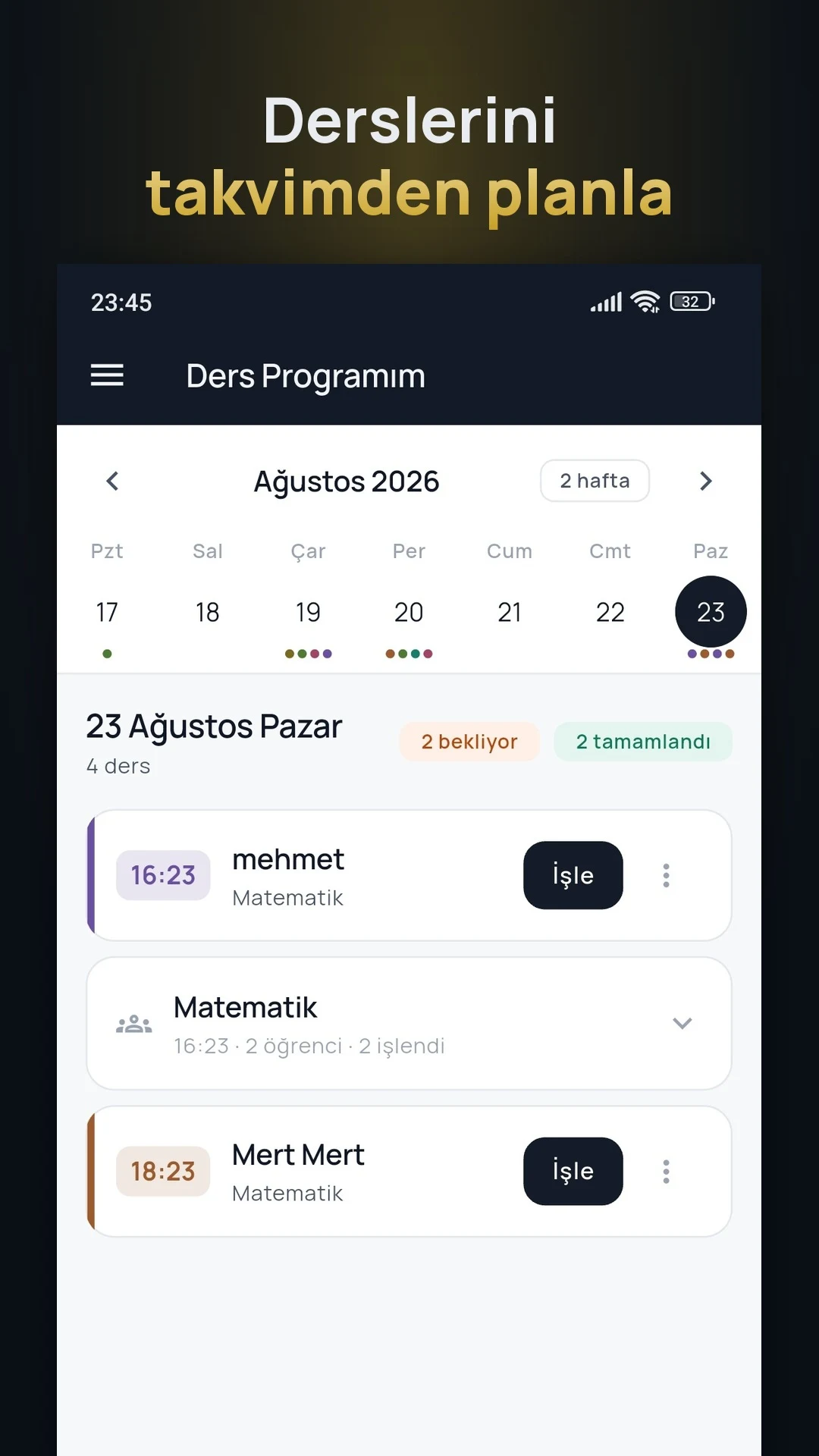 DersGuru - Özel Ders Takibi screenshot