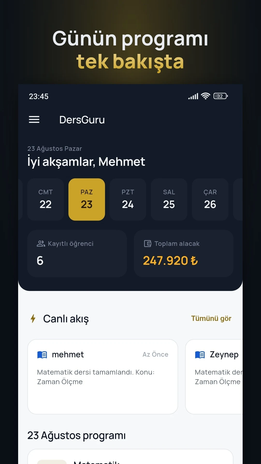 DersGuru - Özel Ders Takibi screenshot